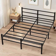 Load image into Gallery viewer, Musen King Bed Frame with Headboard-Durable Metal Bed Frame, Noise Free Platform Bed with Storage
