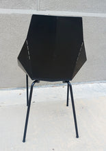 Load image into Gallery viewer, Modern black origami futuristic metal chair
