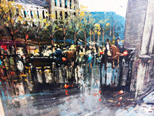 Load image into Gallery viewer, Oil Painting Henri Renard French Street Scene, Oil Painting by Henri Renard circ 1920&#39;s
