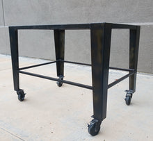 Load image into Gallery viewer, 1950&#39;s USA Industrial Steel metal cart
