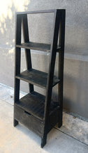 Load image into Gallery viewer, Rustic solid wood World Market Step Latter bookshelf with drawer
