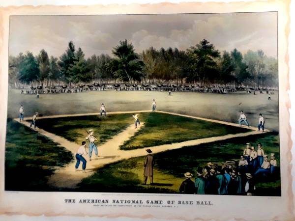 1950's of 1866 The American National Game of Base Ball Size 22