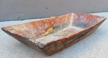 Load image into Gallery viewer, 30&quot; antique dark wood Rustic Turkish Dough Bowl
