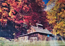 Load image into Gallery viewer, Original Photo Art Rustic Barn in Autumn 24 x 20

