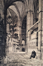 Load image into Gallery viewer, Etching Inside London Cathedral 31 x 22Published 1917, by W.R. Howell &amp; Co, The Gallery, Bedford Row Chambers, W.C. Copyright. Printed by Chas. Welch
