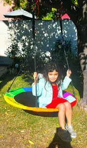 Costway 40'' Flying Saucer Tree Swing Indoor Outdoor Play Set Swing for Kids