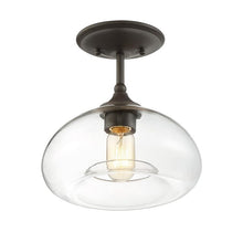 Load image into Gallery viewer, Trade Winds Torus Glass Ceiling Light in Old Bronze
